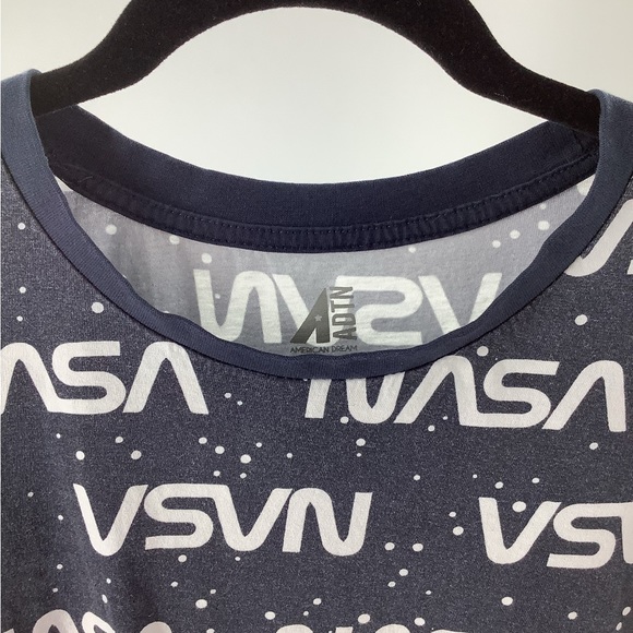 NASA T-Shirt Size American Dream Team Network Large Blue and white cotton - Picture 4 of 10